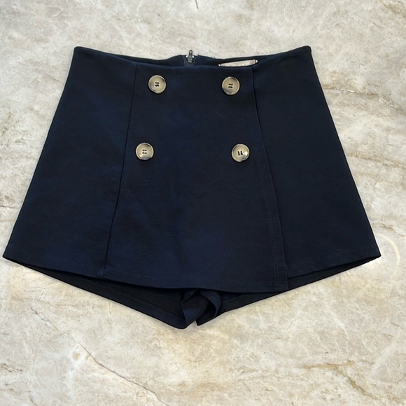 Altar’d State High Waisted Mini Skort | Black | Extra Small - Picture 4 of 14
